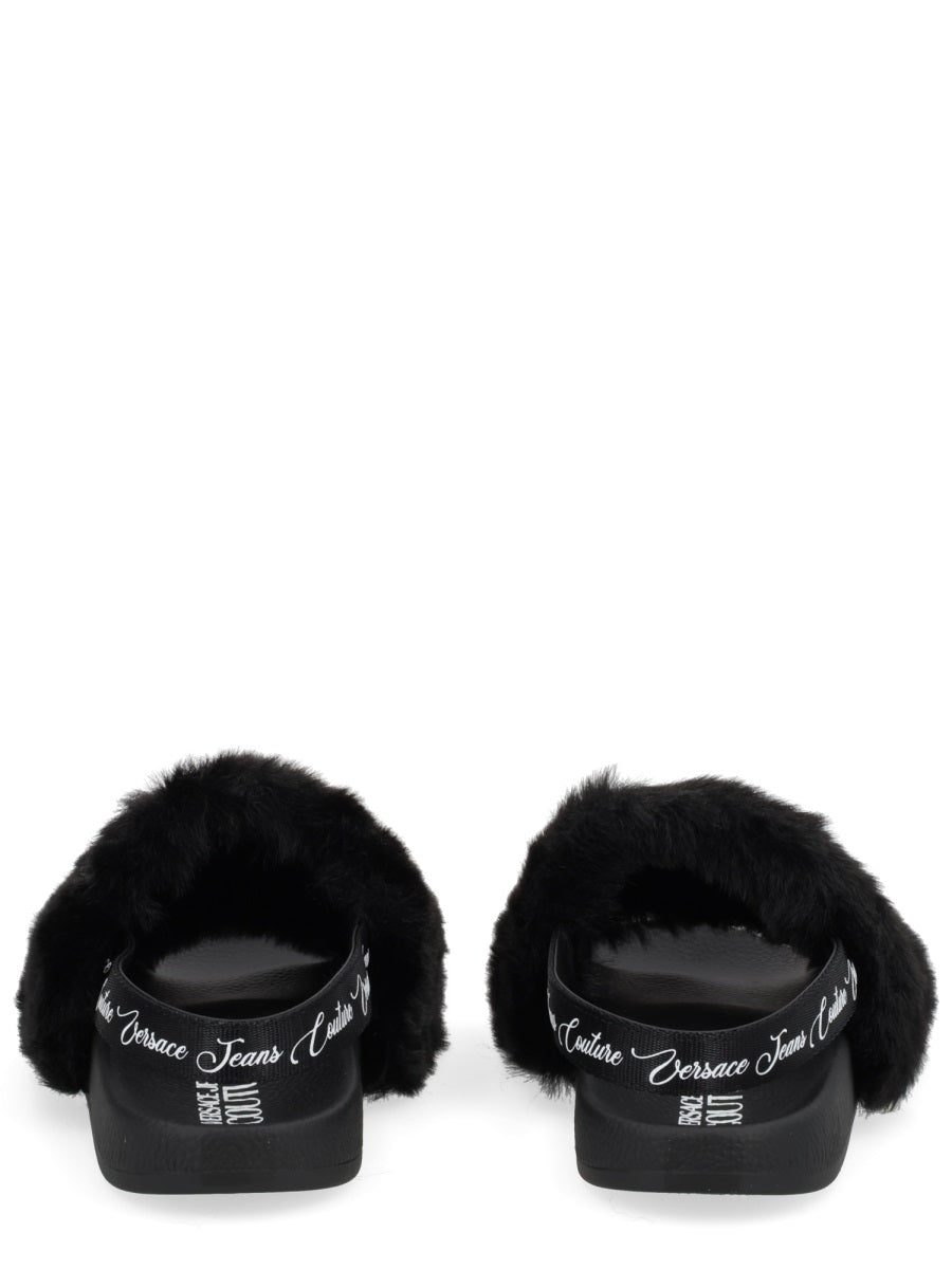 Versace Jeans Couture Sandals - Black | Wanan Luxury