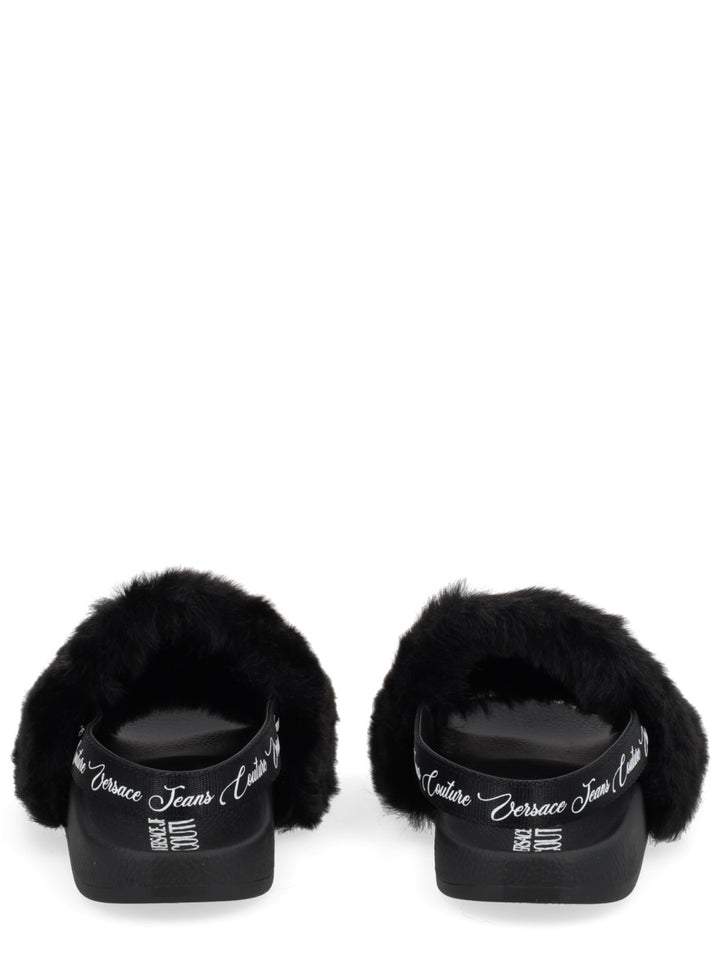 Versace Jeans Couture Sandals - Black | Wanan Luxury