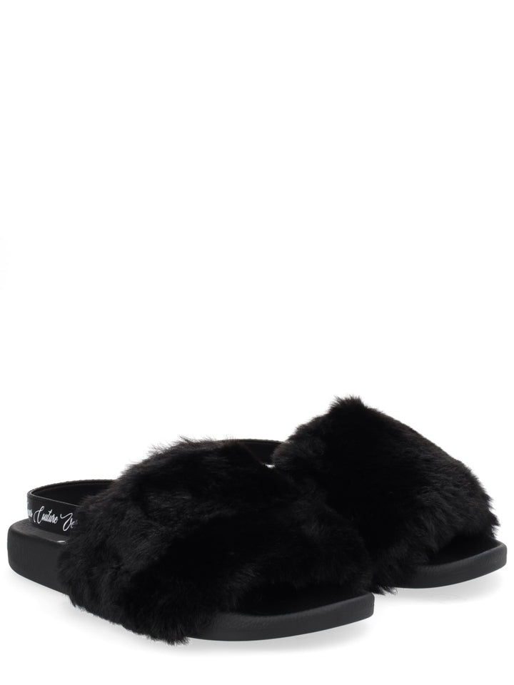 Versace Jeans Couture Sandals - Black | Wanan Luxury