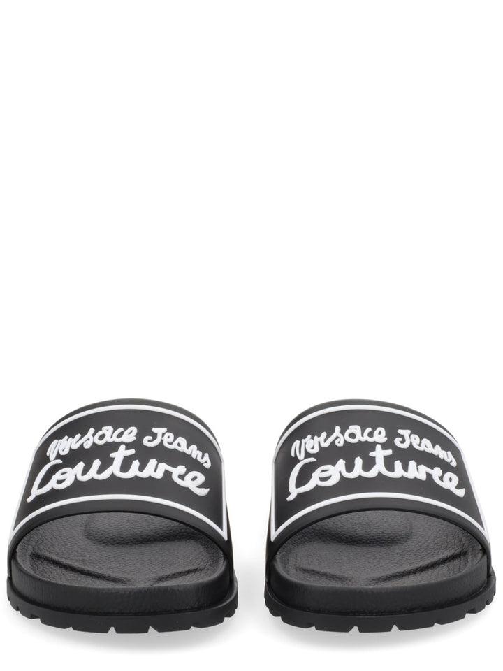 Versace Jeans Couture Sandals - Black | Wanan Luxury