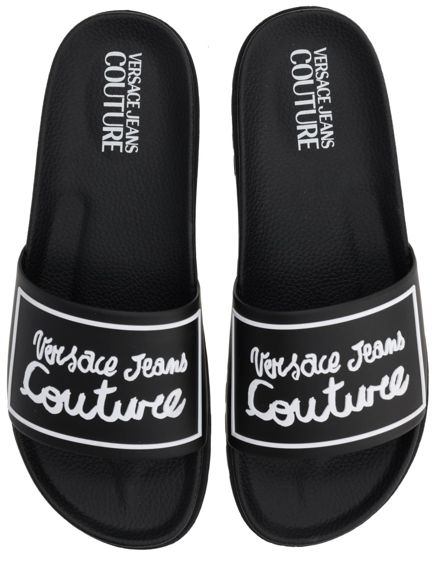 Versace Jeans Couture Sandals - Black | Wanan Luxury