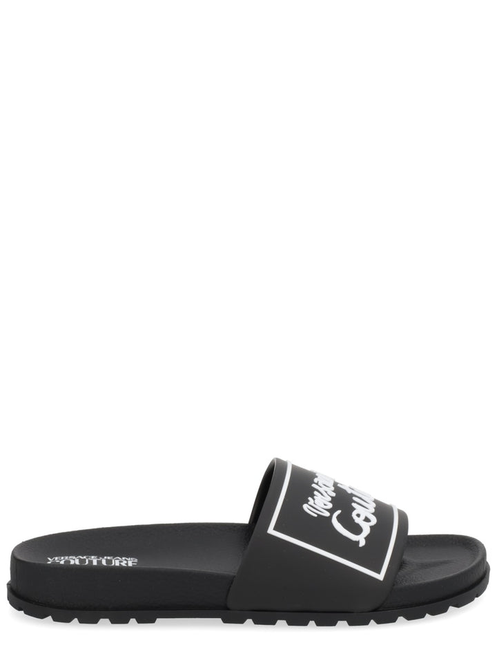 Versace Jeans Couture Sandals - Black | Wanan Luxury