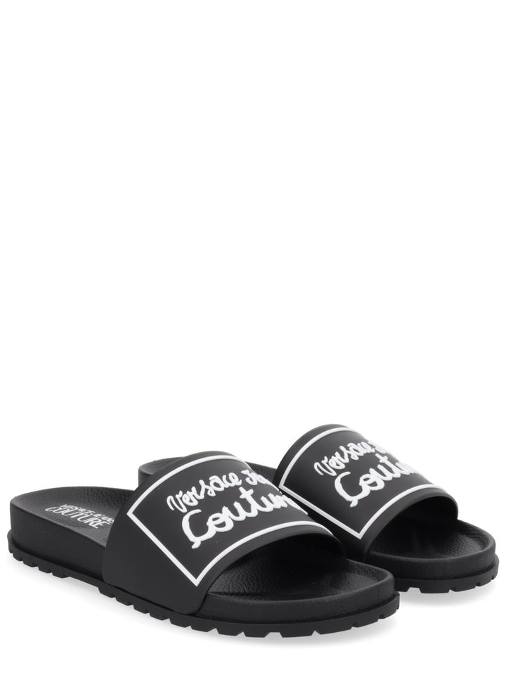 Versace Jeans Couture Sandals - Black | Wanan Luxury
