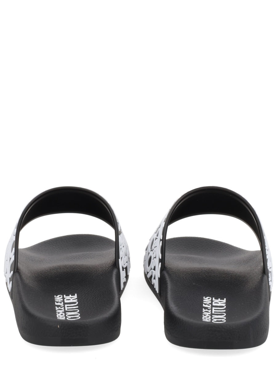 Versace Jeans Couture Sandals - Black | Wanan Luxury