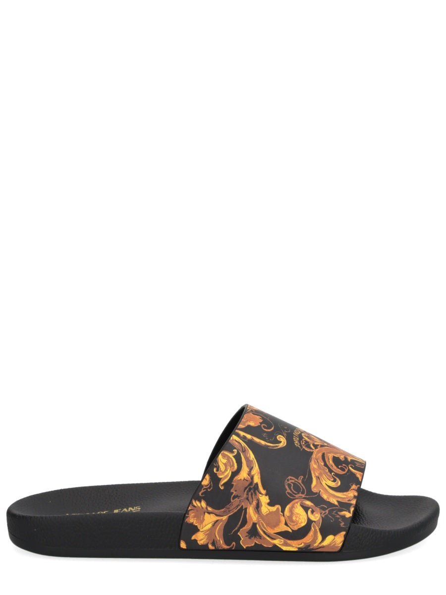 Versace Jeans Couture Sandals - Black | Wanan Luxury