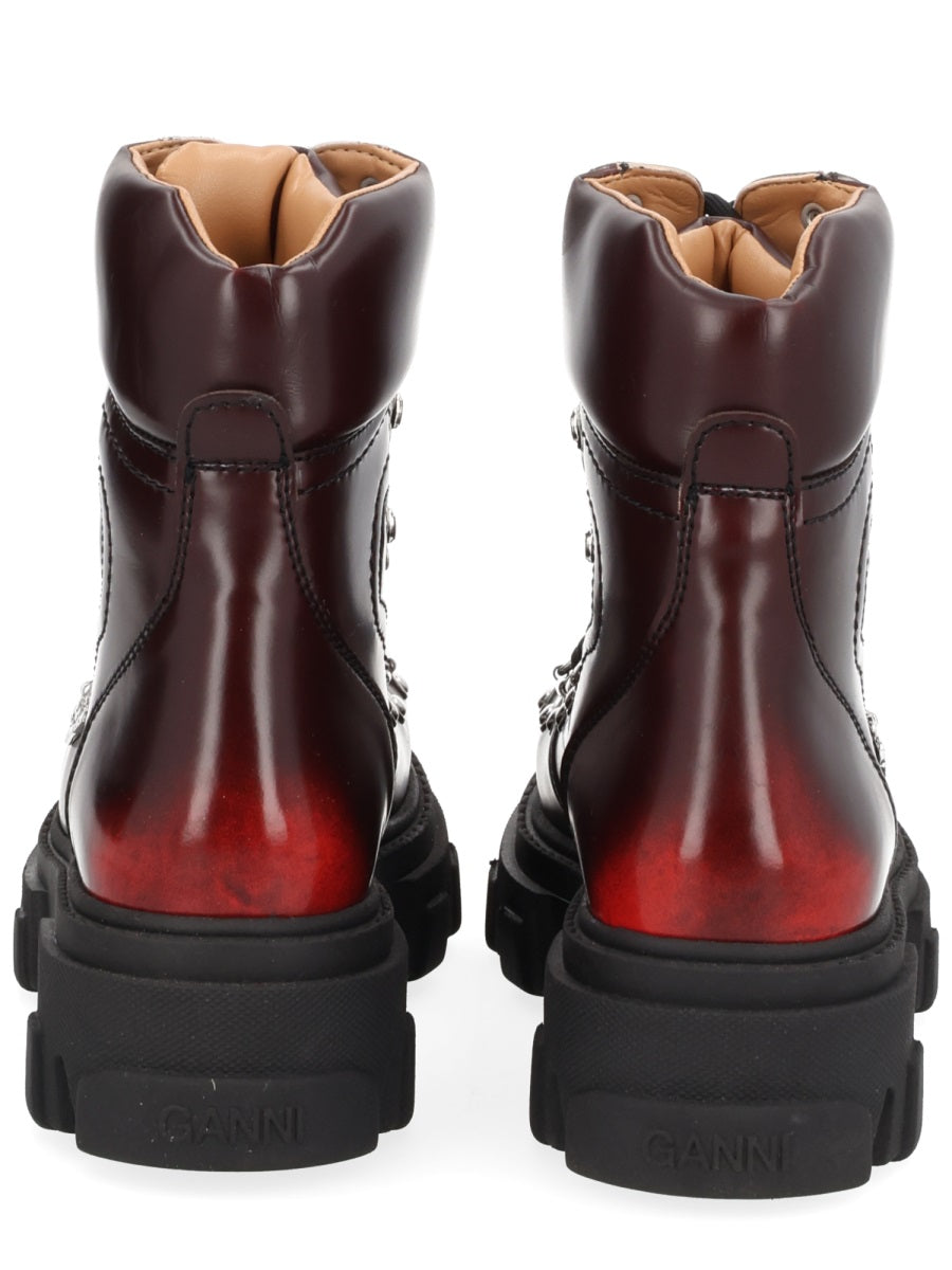 Ganni Boots - Burgundy | Wanan Luxury