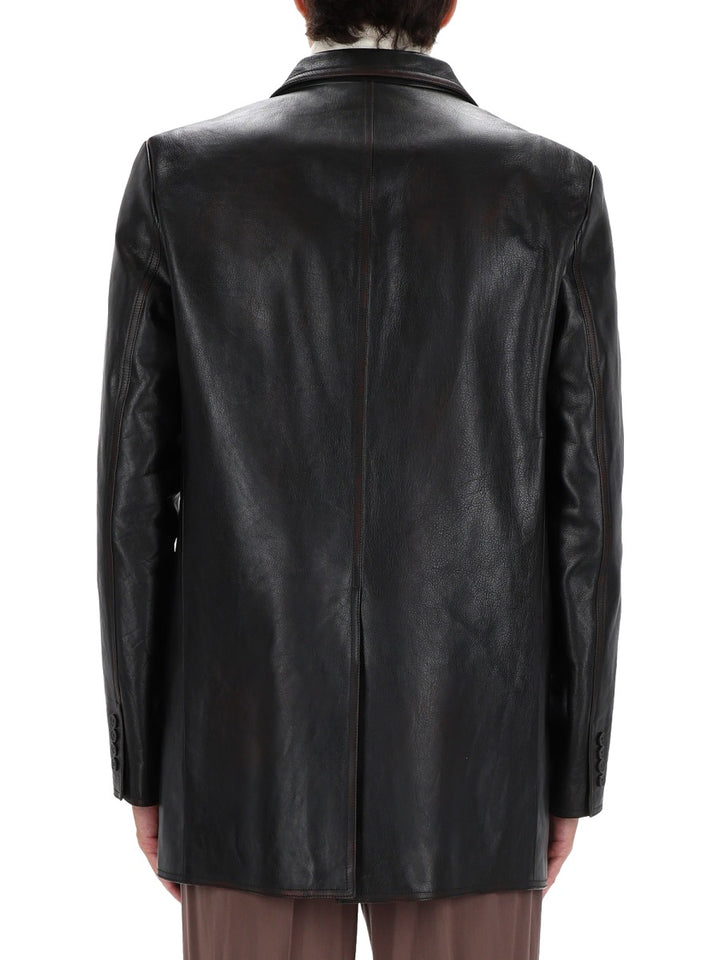 Gucci Leather Jackets - Black | 372c72b6c3796f6f45cef3e1a46e241b7d2942f3