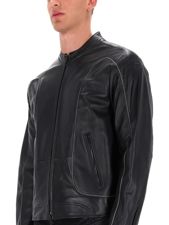 Diesel Leather Jackets - Black | Wanan Luxury