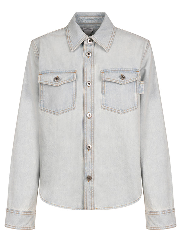 Extra Bleached Dirty Denim Shirt