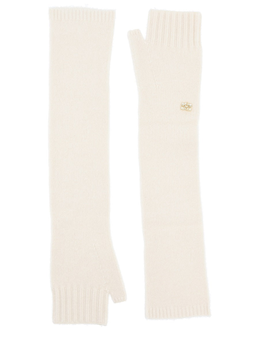 Ganni Scarves & Gloves - White | Wanan Luxury
