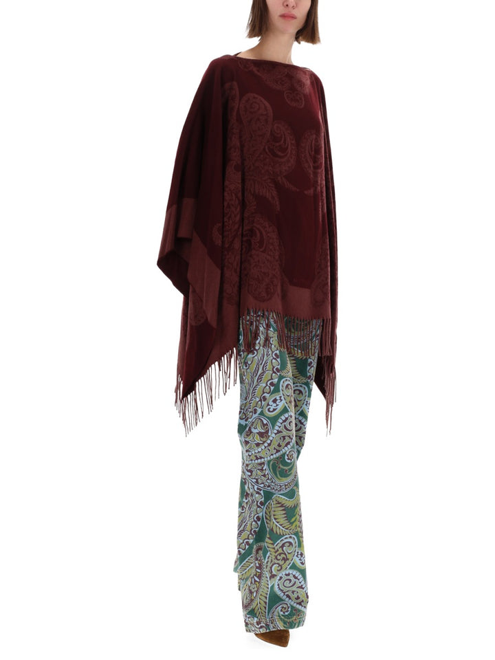 Etro Scarves & Gloves - Burgundy | Wanan Luxury