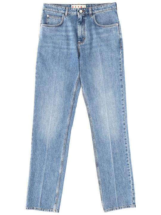 Cotton Denim Pants