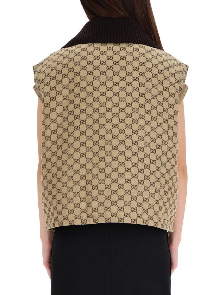 Gucci Gilet - Beige | 3458175a291be099788d8700ead228809e47ab96