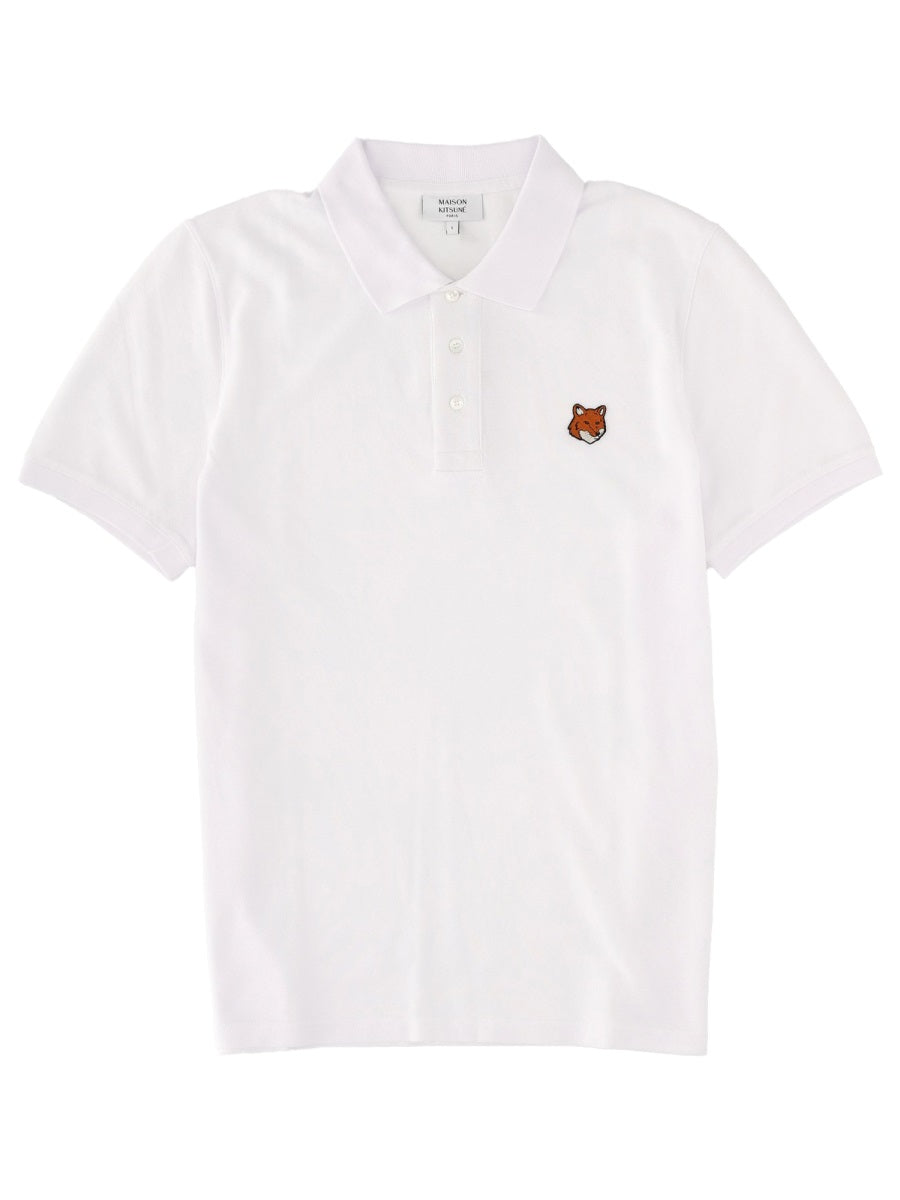 Maison Kitsuné Polo - White | Wanan Luxury