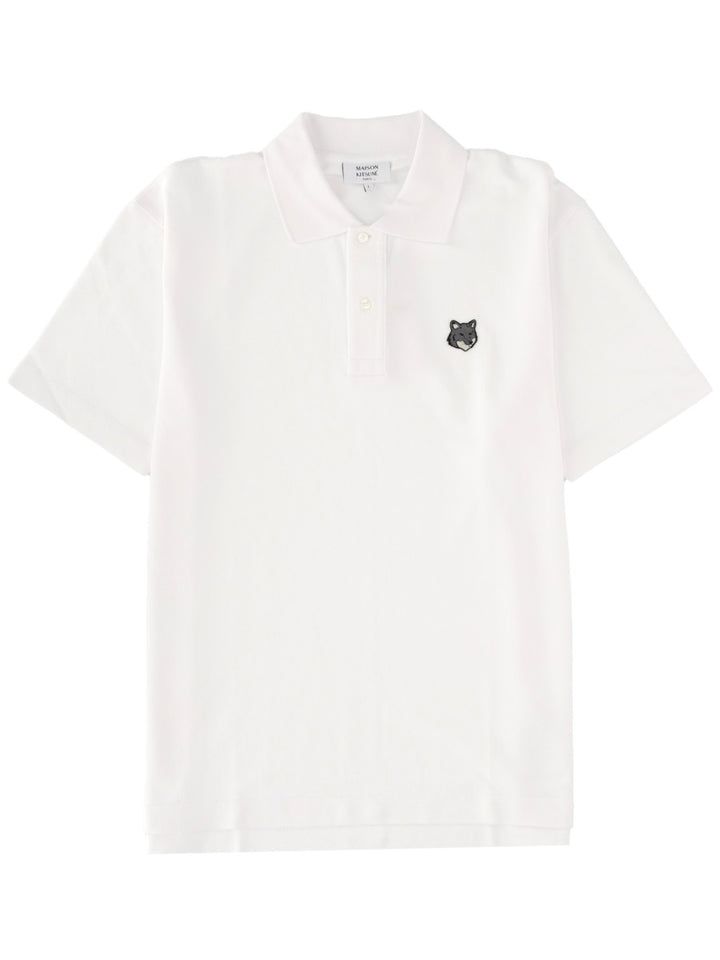 Maison Kitsuné Polo - White | Wanan Luxury