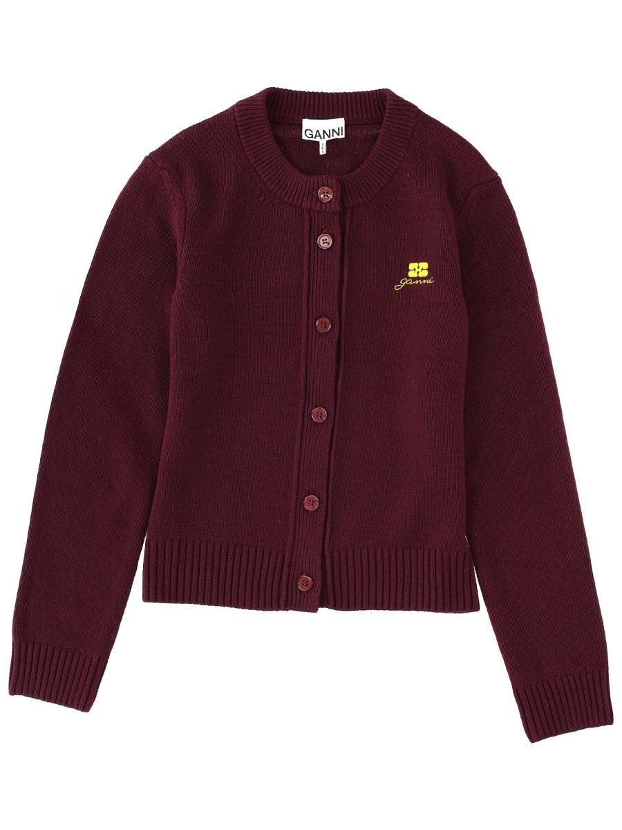 Ganni Sweaters - Burgundy | Wanan Luxury