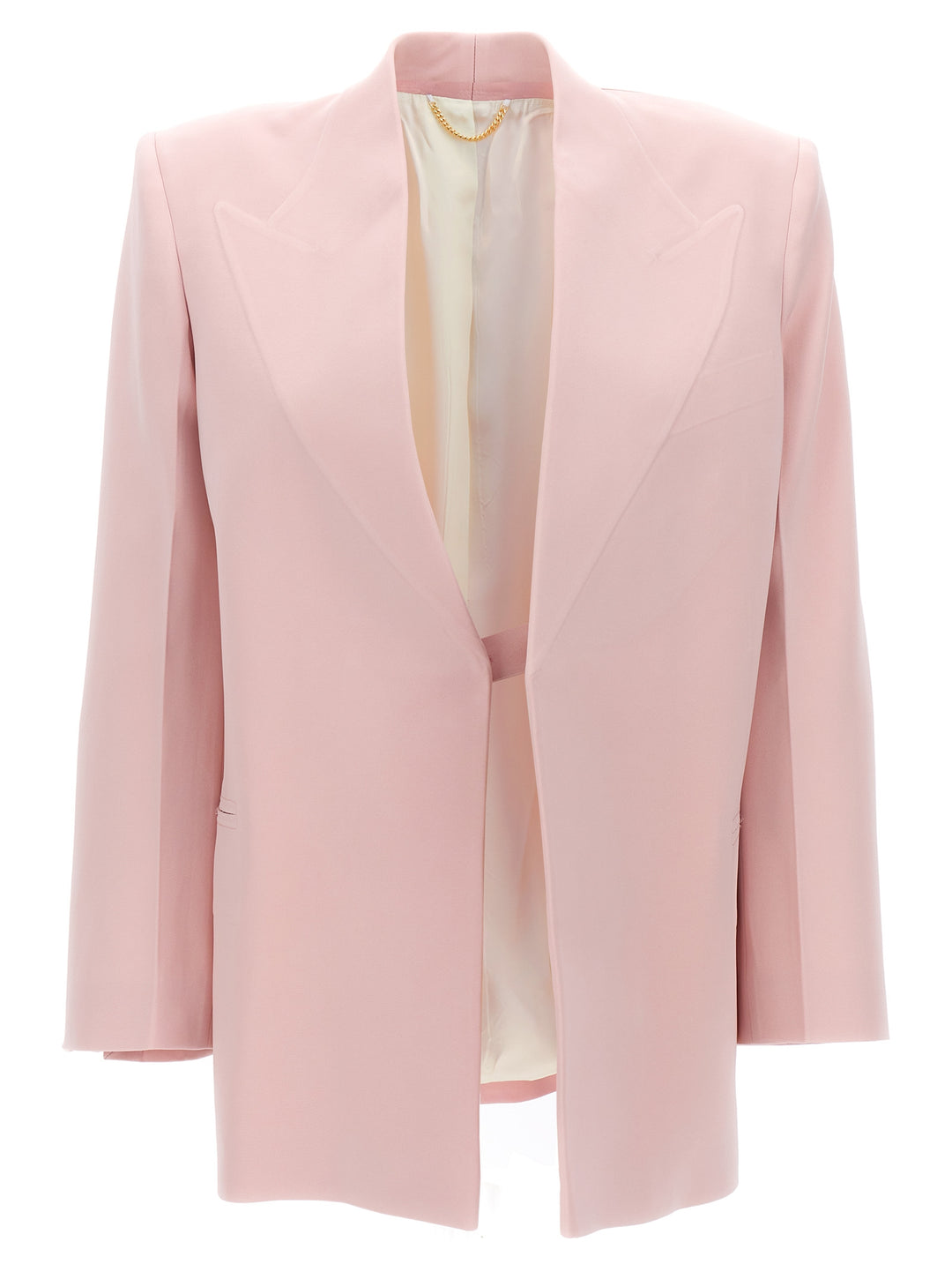 Victoria Beckham Single-Breasted Blazer Jacket BlazerS - Pink | b47730510b14e139d9f9bb5d7aaaad9564e784e3
