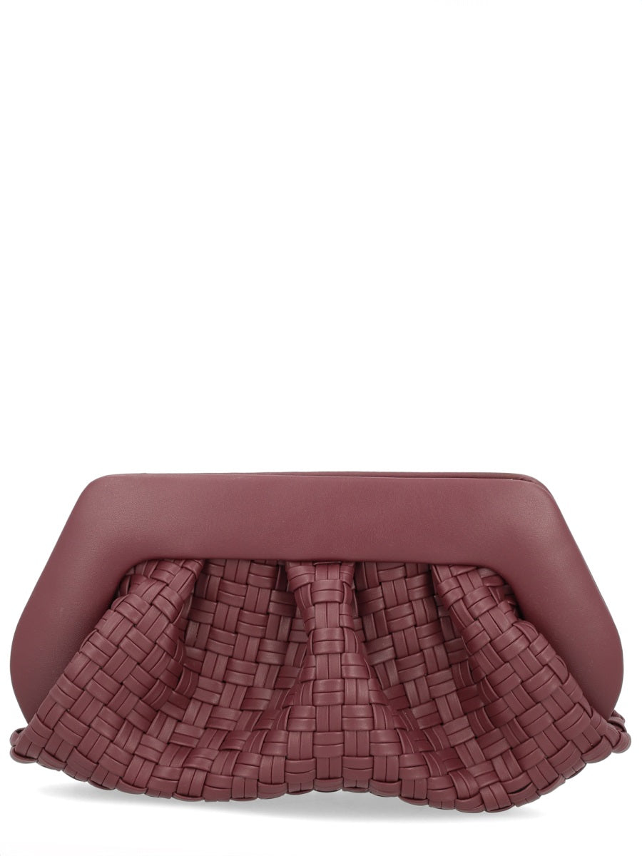 Themoirè Hand Bags - Burgundy | Wanan Luxury