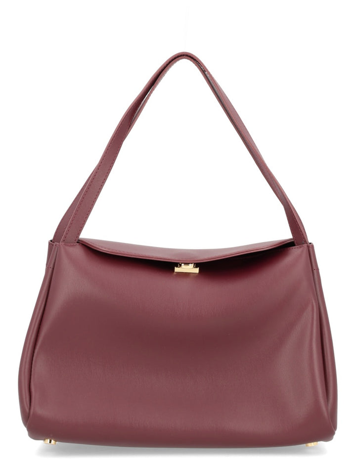 Themoirè Shoulder Bags - Burgundy | Wanan Luxury