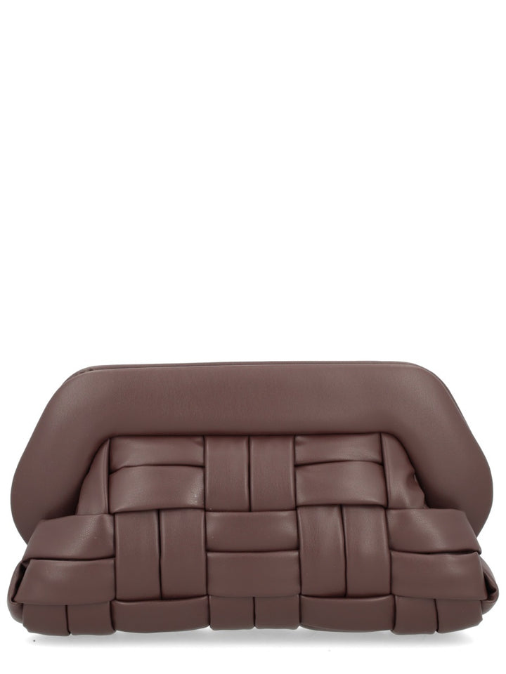 Themoirè Clutch Bags - Brown | Wanan Luxury