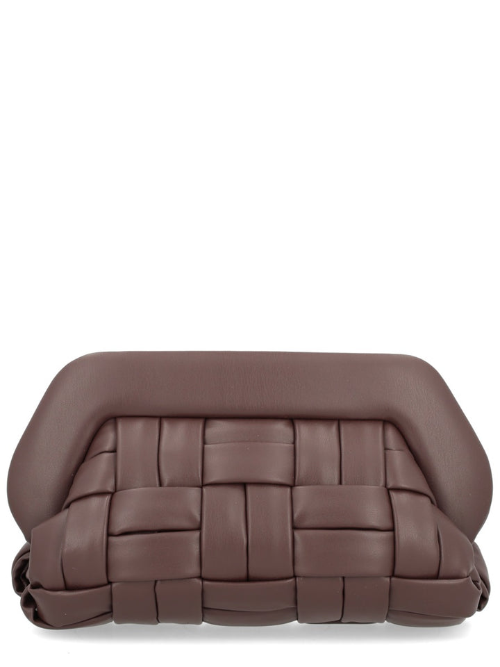 Themoirè Clutch Bags - Brown | Wanan Luxury