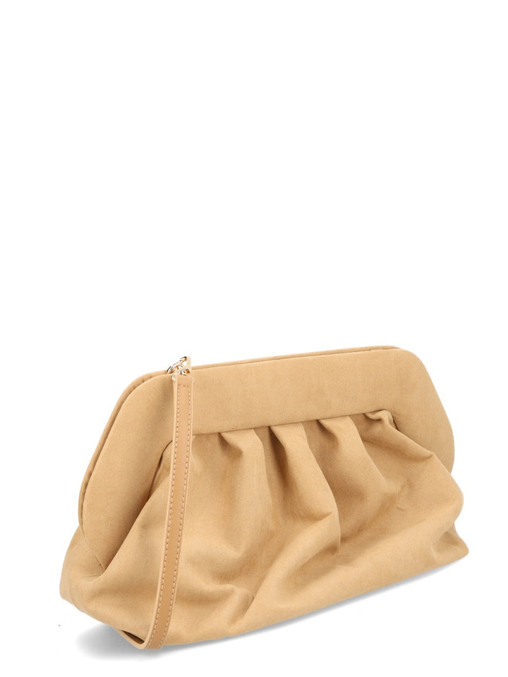 Themoirè Clutch Bags - Beige | Wanan Luxury
