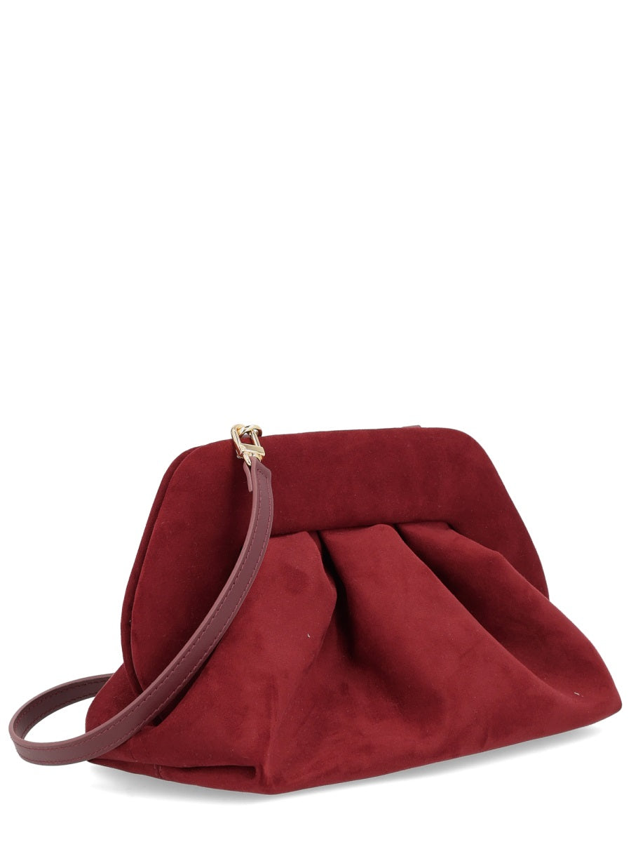 Themoirè Clutch Bags - Burgundy | Wanan Luxury