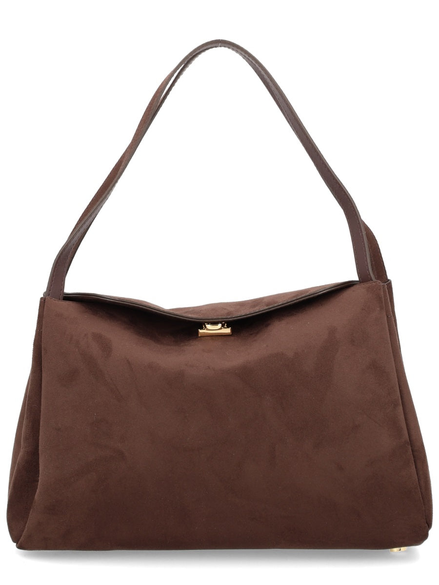 Themoirè Shoulder Bags - Brown | Wanan Luxury
