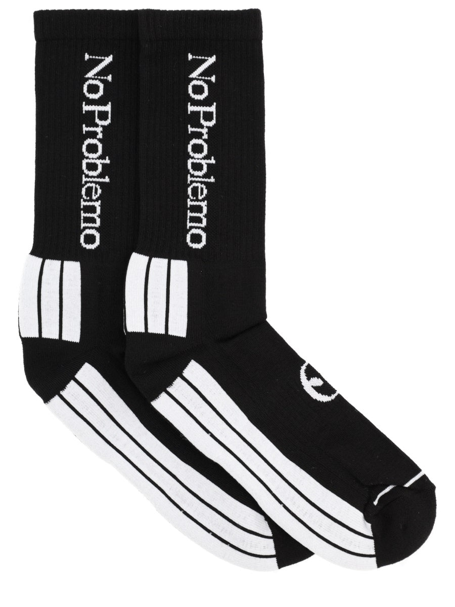 NO PROBLEMO Socks - Black | Wanan Luxury