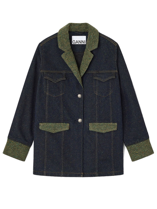 Cotton Denim Blazer