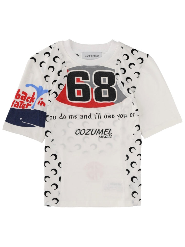 Marine Serre T shirts - White | Wanan Luxury