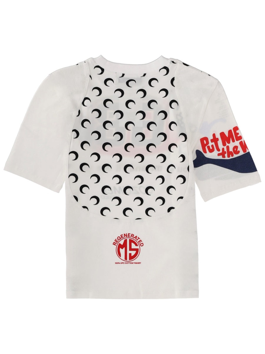 Marine Serre T shirts - White | Wanan Luxury