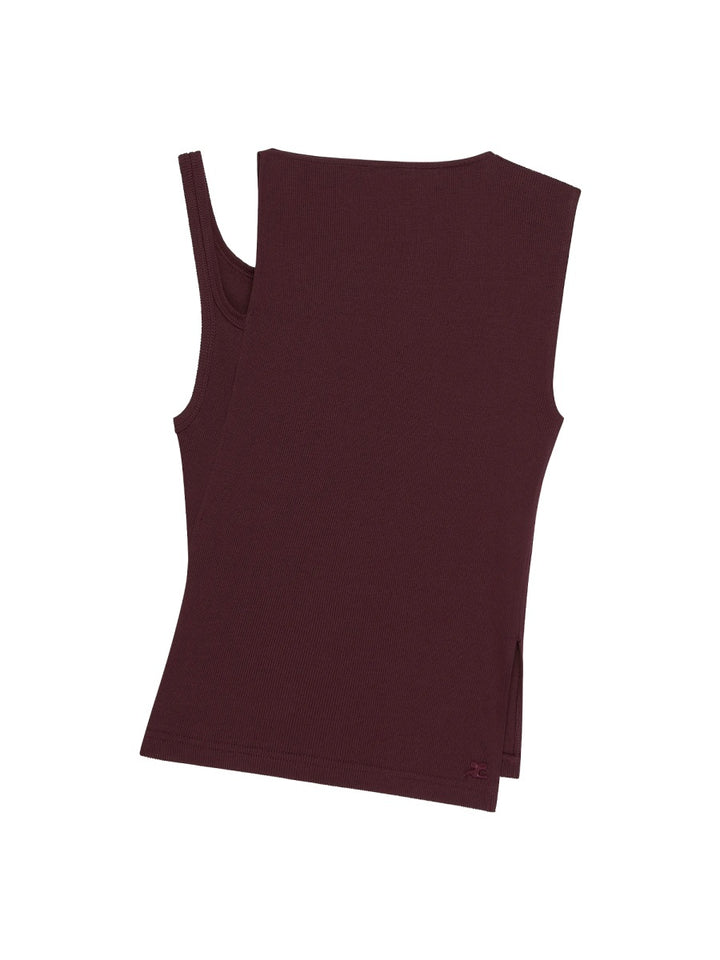 Courrèges Tops - Burgundy | Wanan Luxury