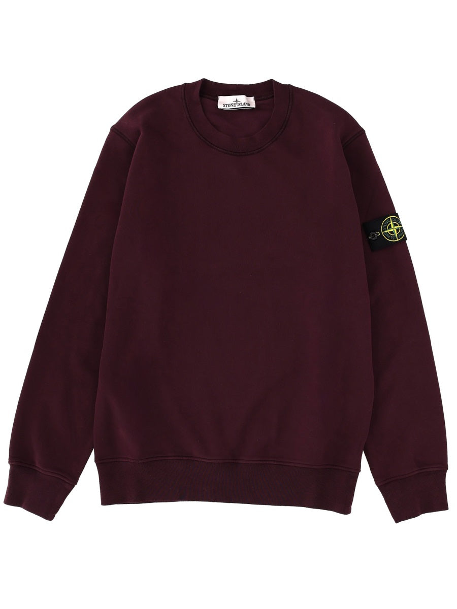 Stone Island Sweatshirts - Burgundy | Wanan Luxury