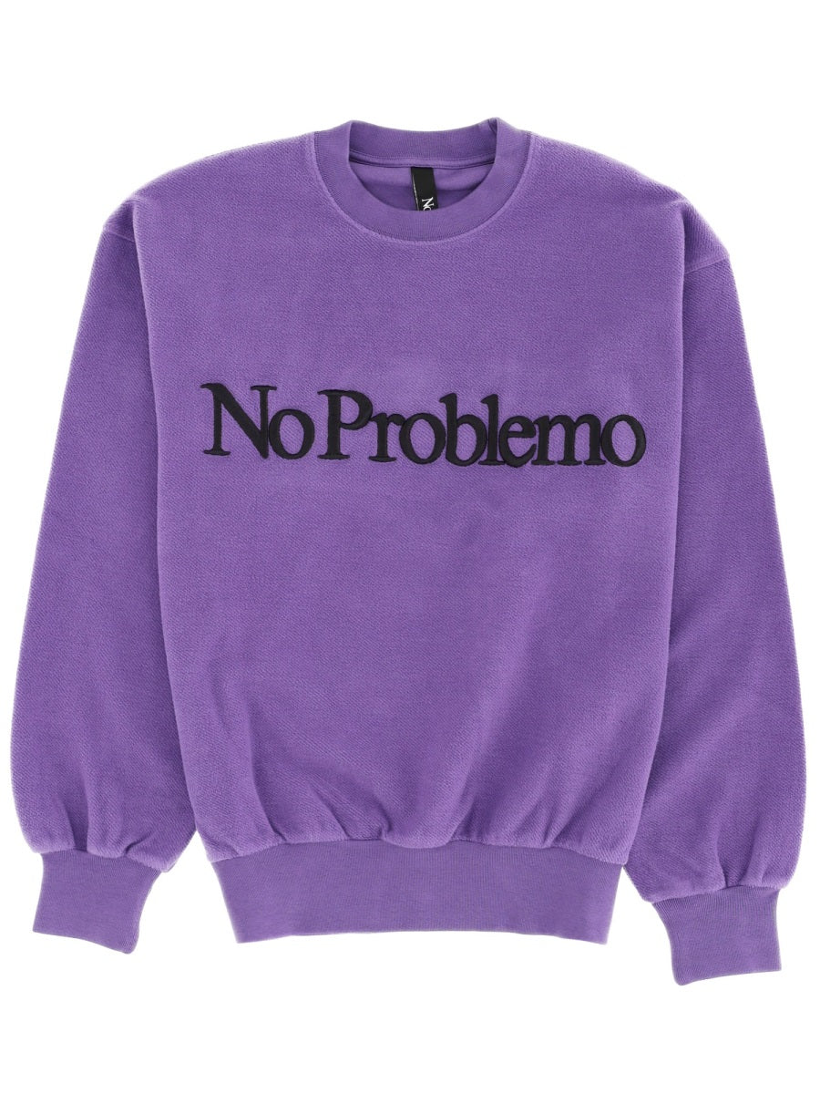 NO PROBLEMO Sweatshirts - Purple | Wanan Luxury