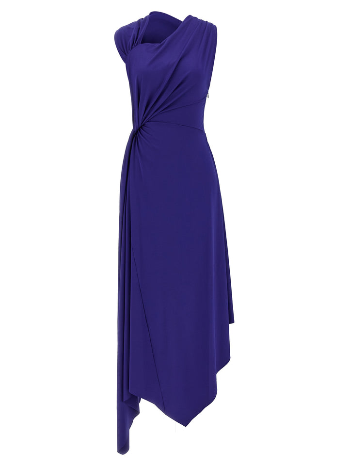 Victoria Beckham Fluid Drape Dresses - Blue | c81f4578b1981af422f4656339c38224924c506f