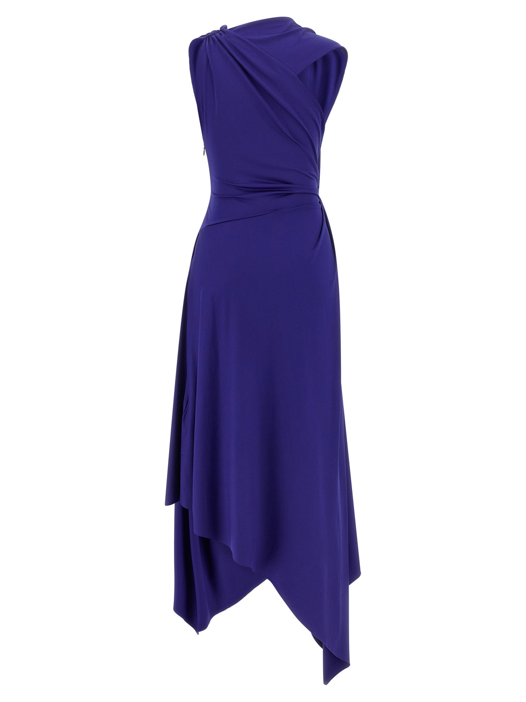 Victoria Beckham Fluid Drape Dresses - Blue | a09b011350709e20b7196674c0b8757fbdb24f4c
