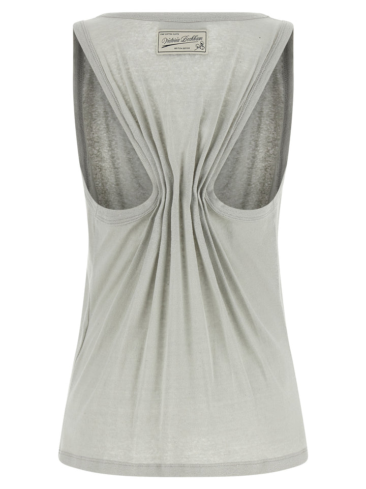 Victoria Beckham Split Tops - Gray | efe172a488ba0d6fefea050cbc6b55ee6663d285