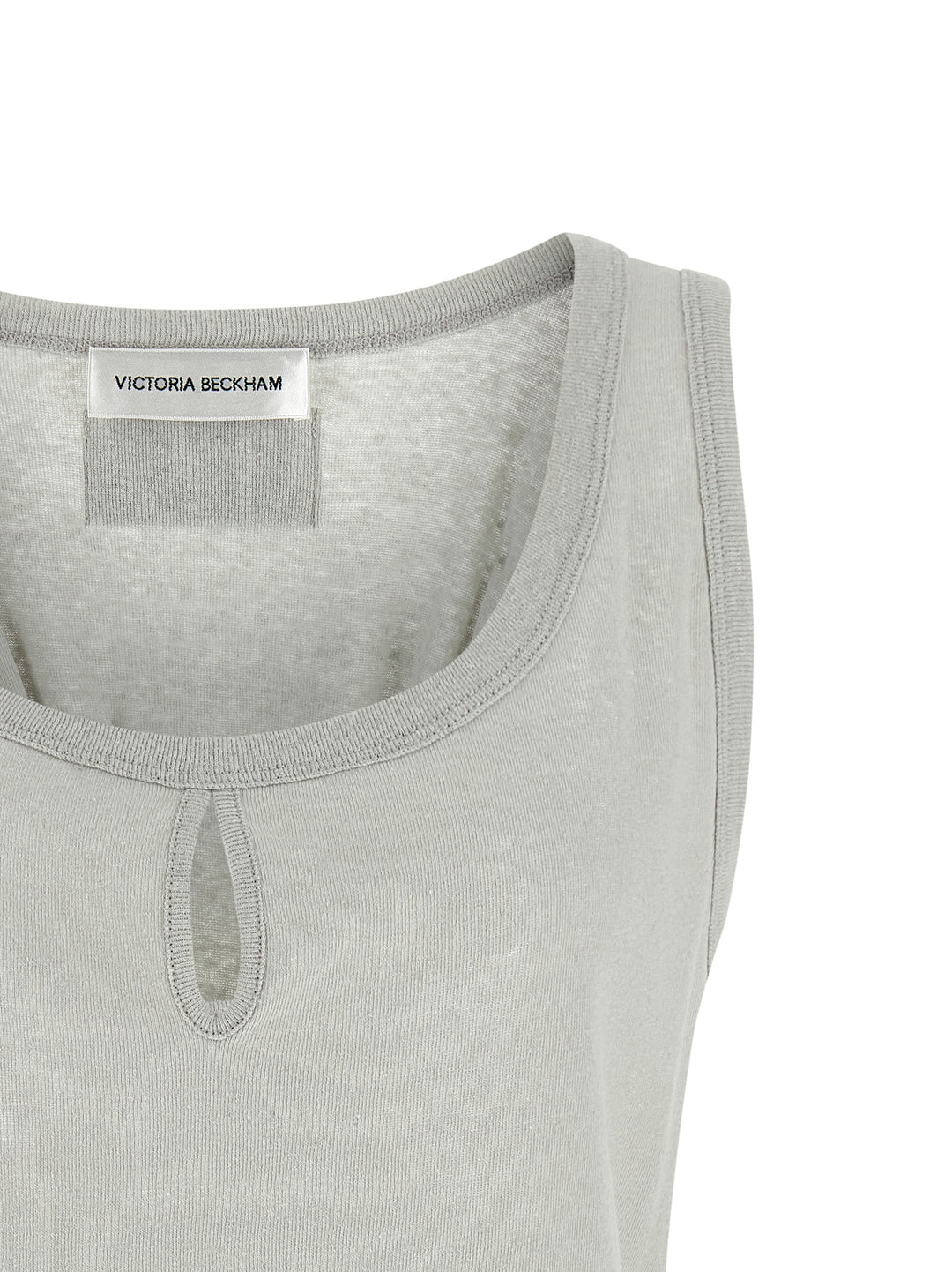 Victoria Beckham Split Tops - Gray | ee8360e6843302ccd9b8cb9db26df379f8febccb