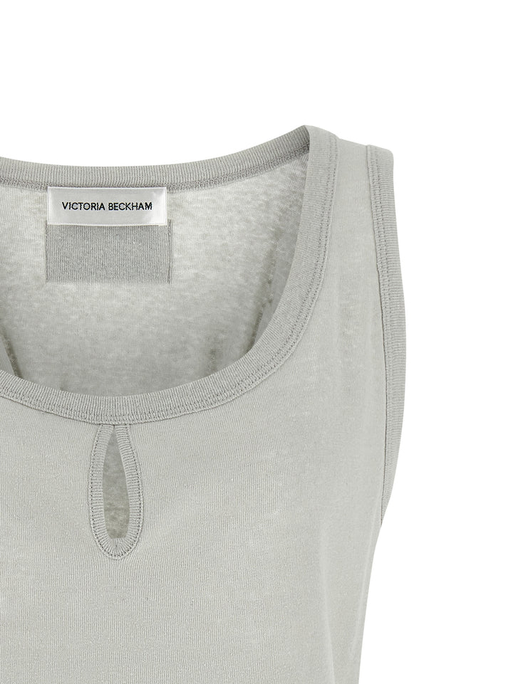 Victoria Beckham Split Tops - Gray | ee8360e6843302ccd9b8cb9db26df379f8febccb