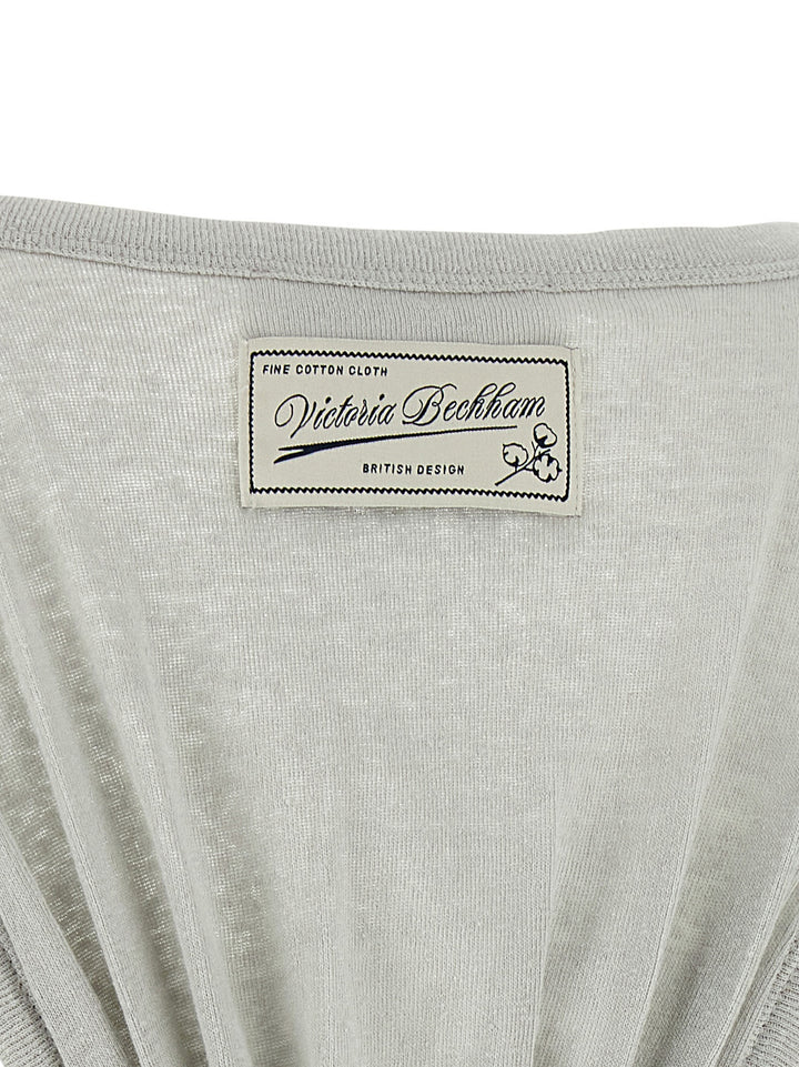 Victoria Beckham Split Tops - Gray | 66034b9435ee9c6a93aada9eda3384bc2c3098fb
