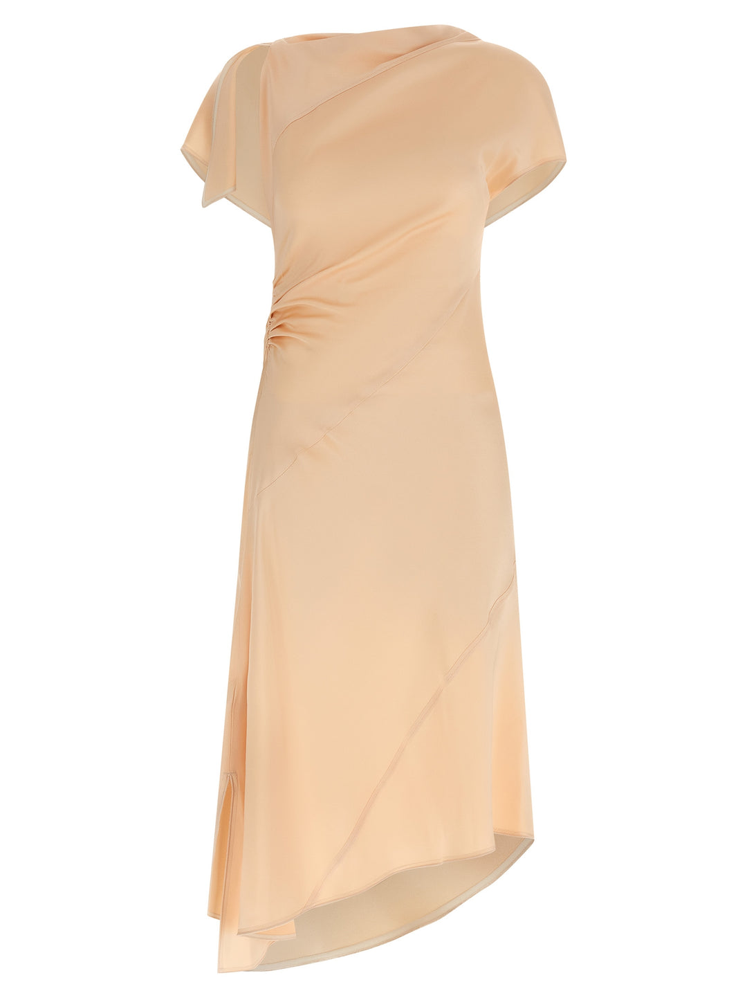 Victoria Beckham Asymmetric Twist Dresses - Pink | 4c47c9df6b815bdb3c8ce846c3b72bc28f430967