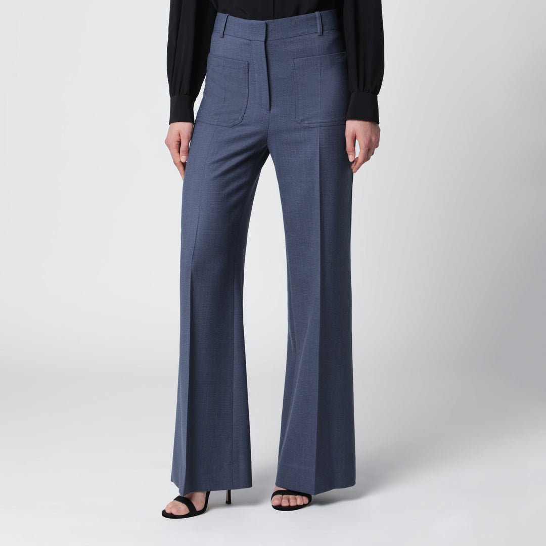Victoria Beckham Pants - Blue | 73340b3b341f37fd277beab650e6533cc970a664