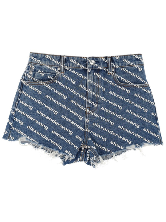 Shorts With All Over Logo