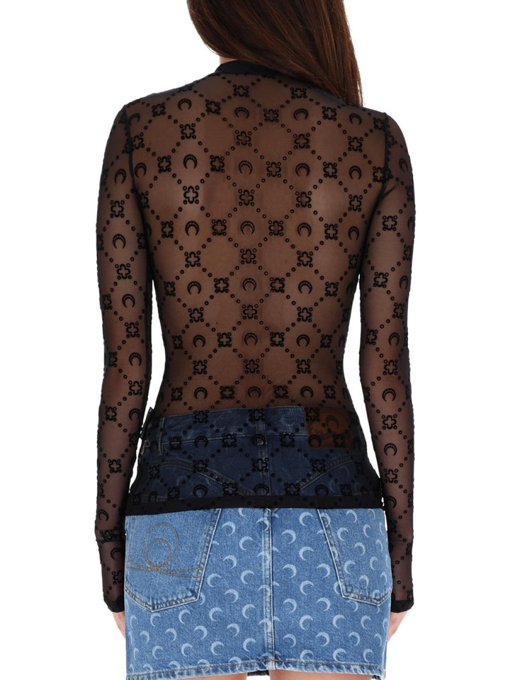 Marine Serre Tops - Black | Wanan Luxury