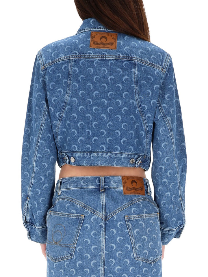 Marine Serre Jackets - Blue | Wanan Luxury