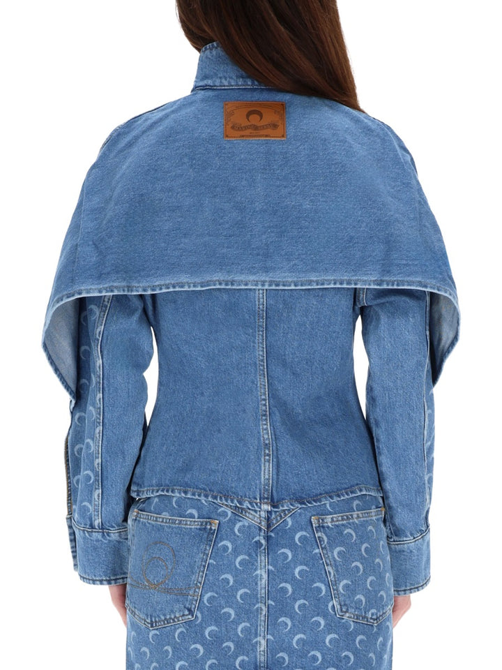 Marine Serre Jackets - Blue | Wanan Luxury