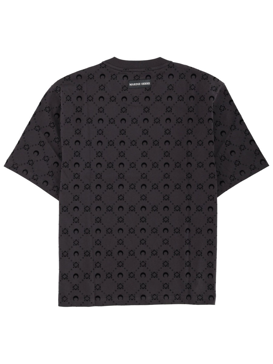 Marine Serre T shirts - Black | Wanan Luxury