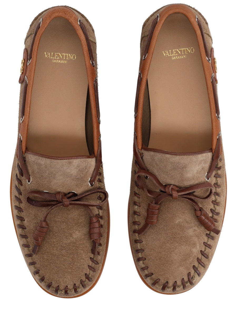Valentino Garavani Loafers - Beige | 27839adb2b1323f4dd85607bdf3013fad9d7a943