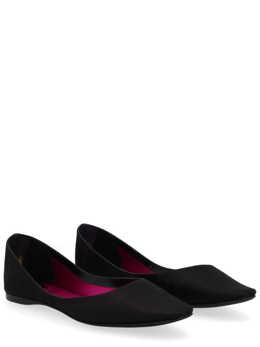 Saint Laurent Flat Shoes - Black | 2a4f4c8c26f4723563e8b25f7bde44c441f97363